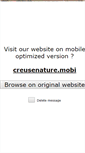 Mobile Screenshot of creuse-nature.com