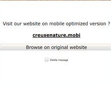 Tablet Screenshot of creuse-nature.com